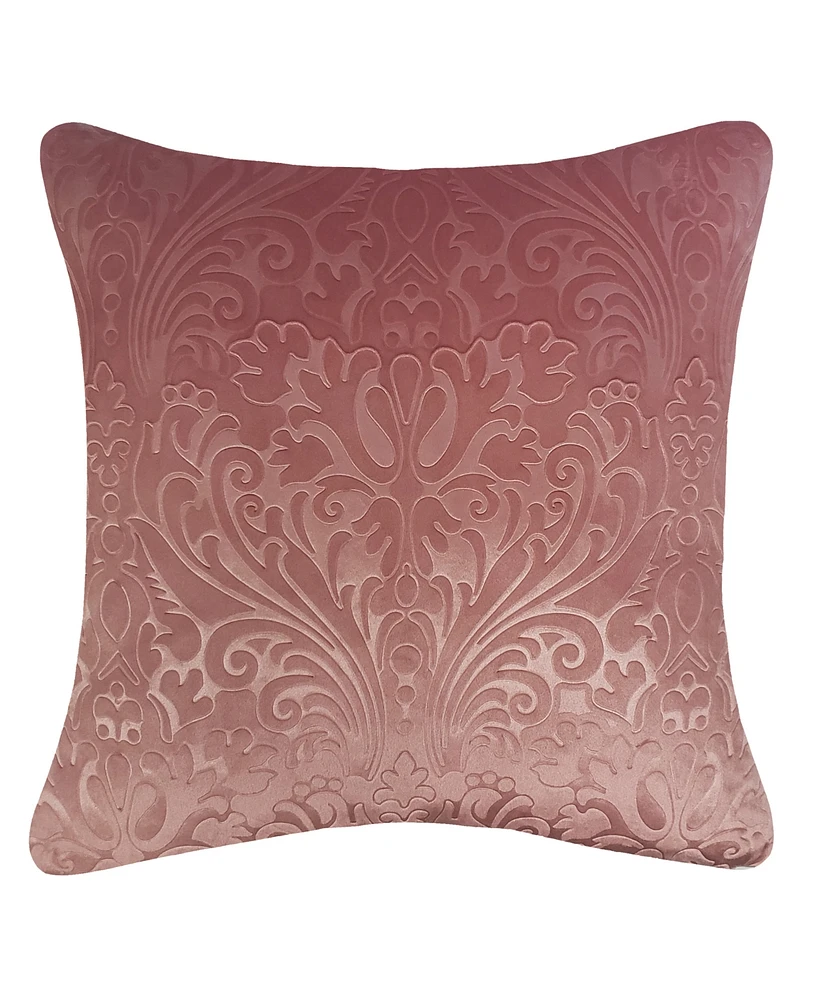 Edie@Home Embossed Velvet Decorative Pillow, 20" x