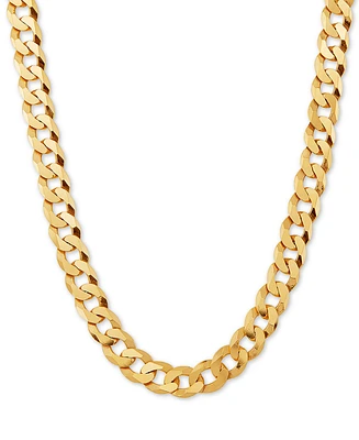 Curb Link 24" Chain Necklace in 18k Gold-Plated Sterling Silver