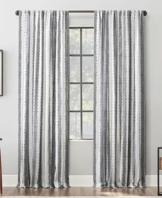 Slub Texture Stripe Cotton Curtain