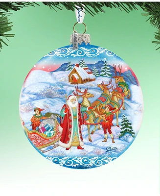 G.DeBrekht Limited Edition Oversized Beloved Courier Glass Ornament