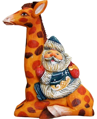 G.DeBrekht Santa On Giraffe Ornament