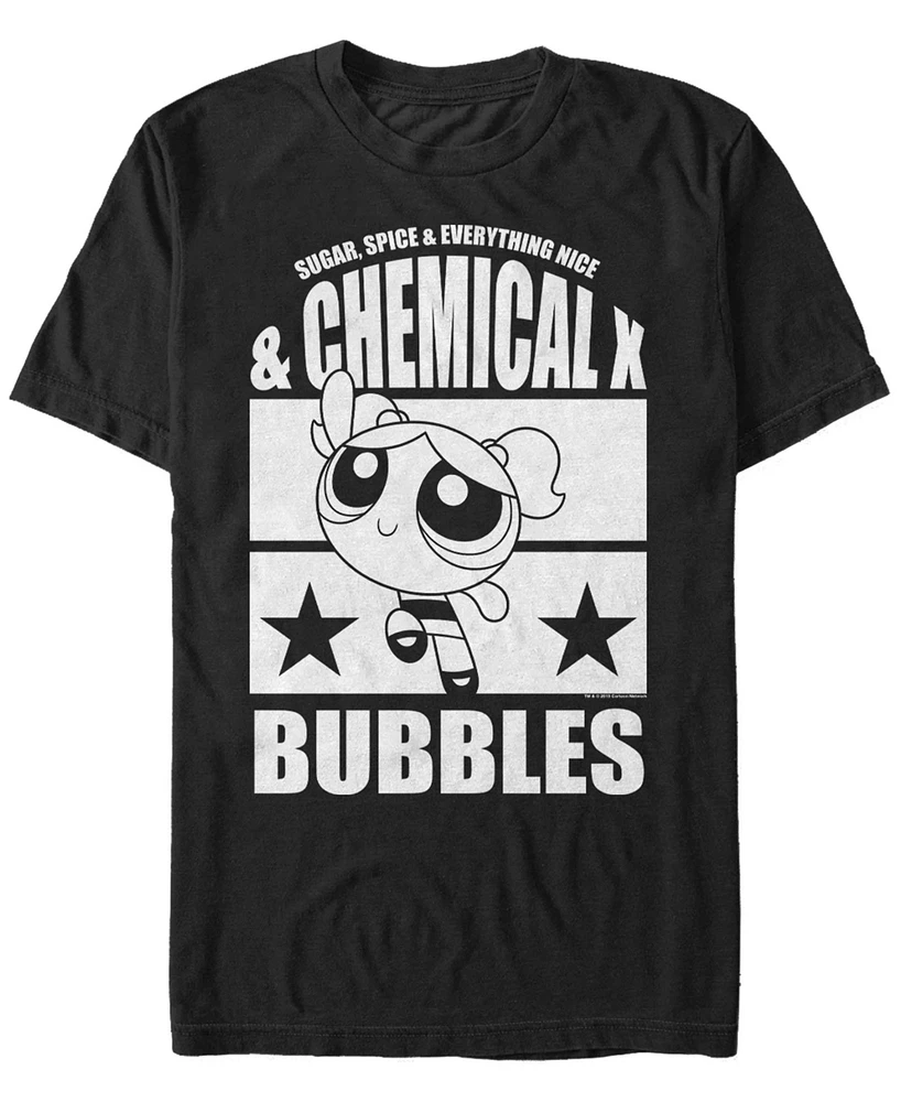 Fifth Sun Men's Powerpuff Girls Bubbles Short Sleeve T- shirt