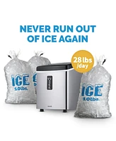 Newair Countertop Ice Maker, 28 lbs. of Ice a Day, 3 Ice Sizes, Bpa-Free Parts