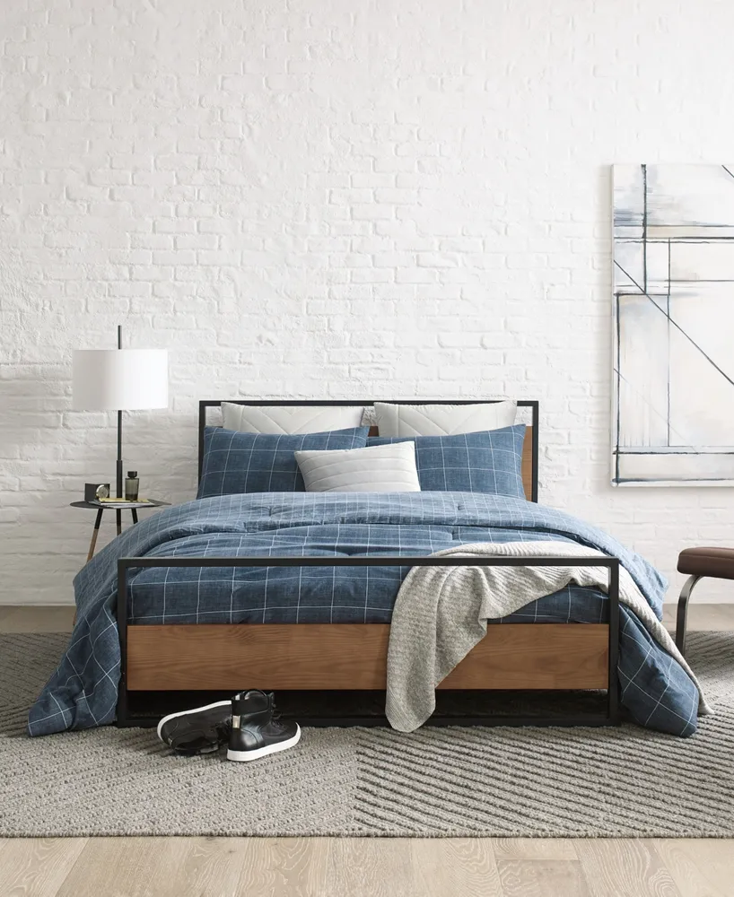 Kenneth Cole New York Holden Grid Comforter Set