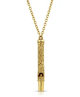 2028 Gold-Tone Whistle Pendant Necklace