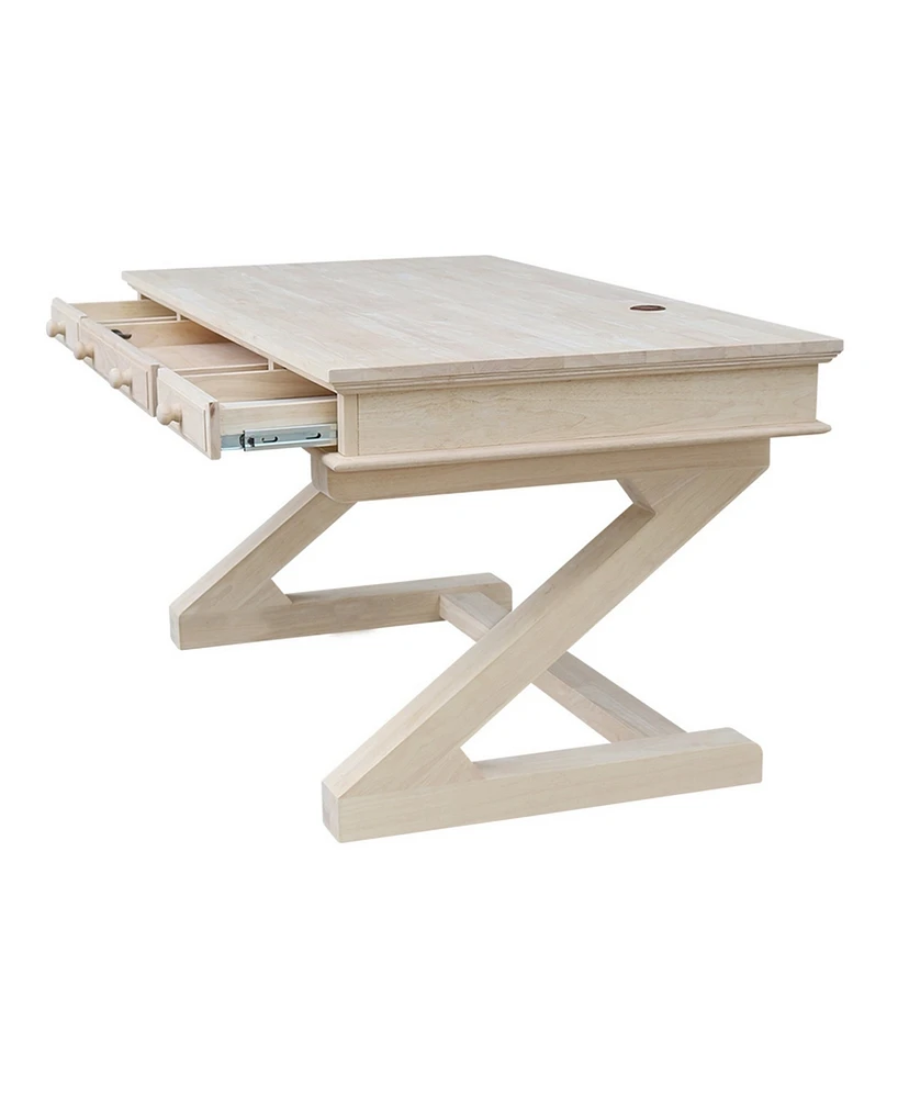 International Concepts Executive Desk with Zosiac Base