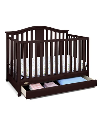 Graco Solano 4-in-1 Convertible Crib with Drawer - White
