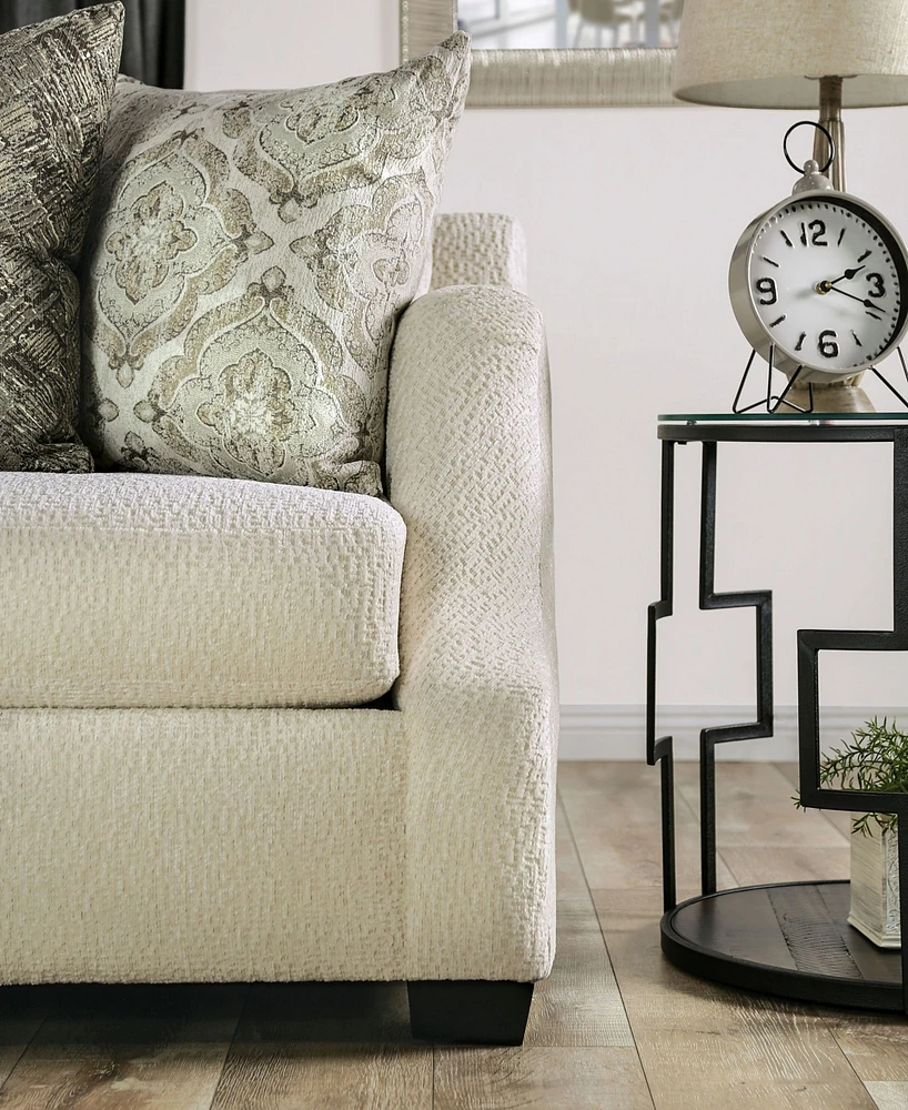 Furniture of America Quavo Upholstered Loveseat