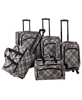 American Flyer Stripes 5 Piece Spinner Luggage Set