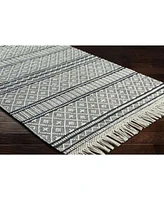 Livabliss Farmhouse Tassels Fts 2300 Charcoal Rug