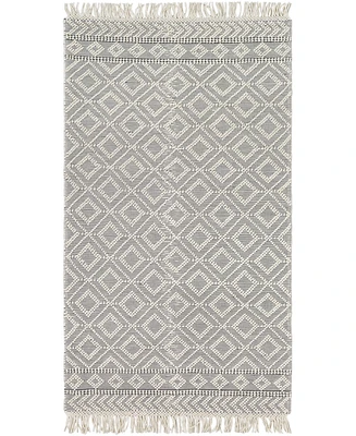 Closeout! Livabliss Farmhouse Tassels Fts-2303 Gray 6' x 9' Area Rug