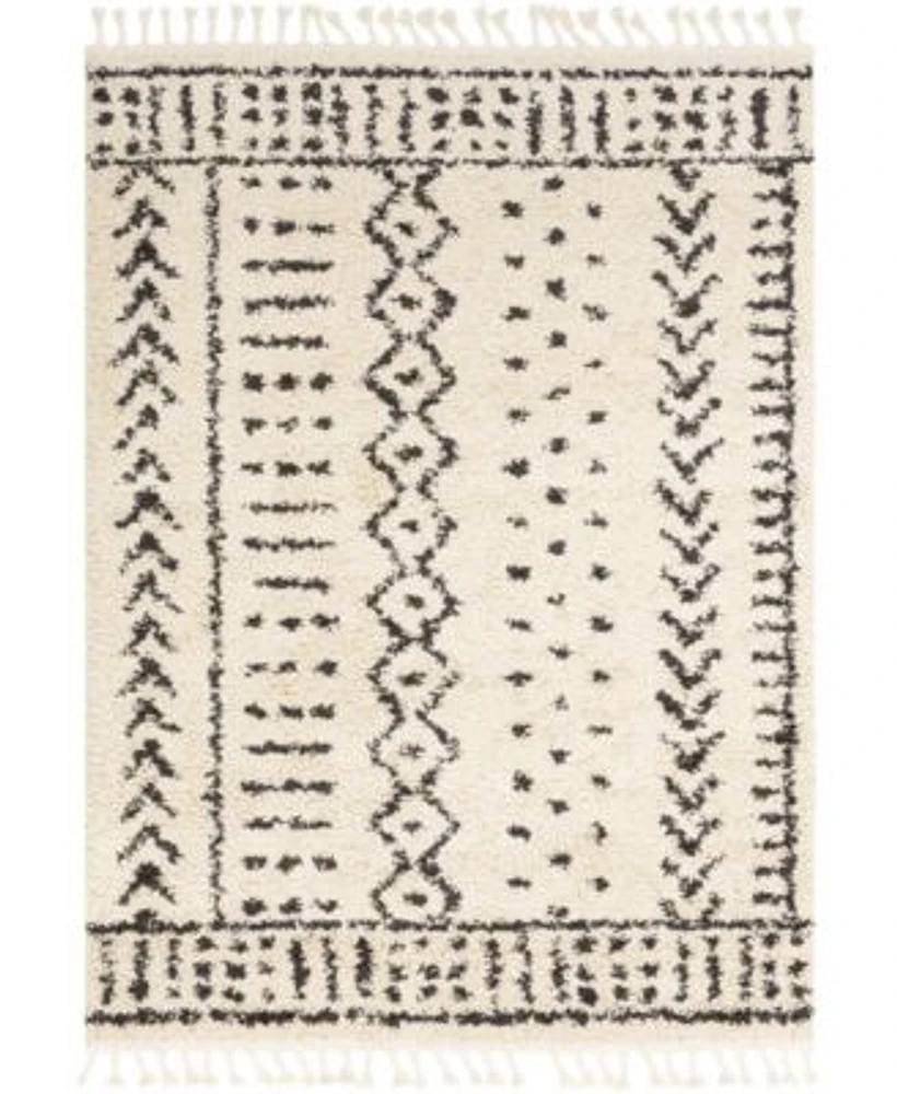 Livabliss Berber Shag Bbe Charcoal Area Rug