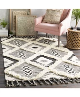 Closeout! Livabliss Apache Apa-2303 Black 6' x 9' Area Rug