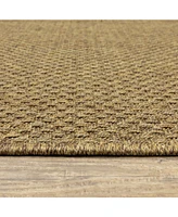 Oriental Weavers Karavia 2160X Tan 7'10" x 10'10" Outdoor Area Rug
