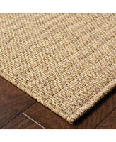 Oriental Weavers Karavia 550X3 Tan 7'10" x 10'10" Outdoor Area Rug