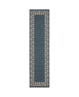Oriental Weavers Latitude 1503B Blue 1'10" x 7'6" Runner Rug