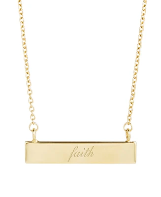 brook & york Inspirational Bar Necklace