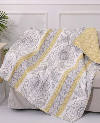 Levtex St. Claire Damask Reversible Quilted Throw, 50" x 60"