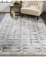 Feizy Beckett R0814 Gray 5' x 8' Area Rug
