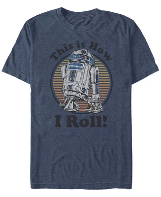 Fifth Sun Men's Star Wars C-3PO R2-D2 Besties Badge Short Sleeve T-shirt