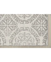 Amer Rugs Boston Bos-22 White 7'6" x 9'6" Area Rug