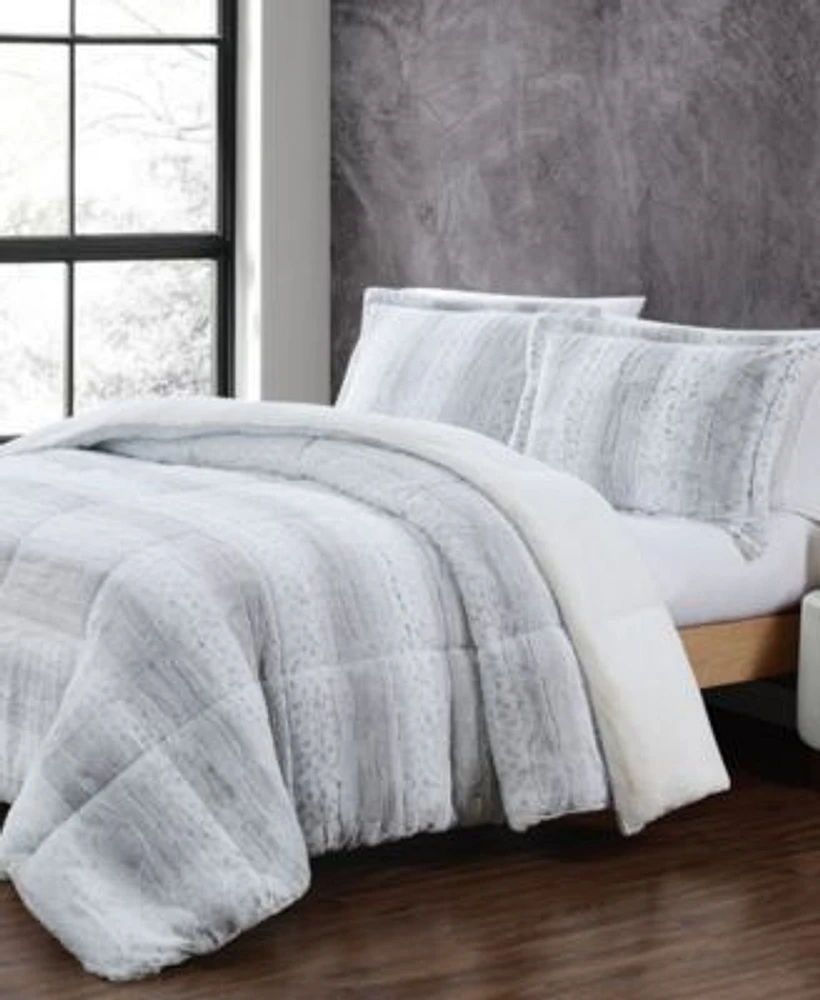 Christian Siriano New York Snow Leopard Comforter Set