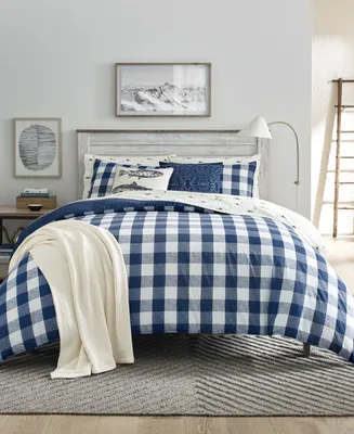 Eddie Bauer Lakehouse Plaid 3-Pc. Duvet Cover Set