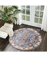 Closeout! Nourison Home Lagos LAG04 Blue 5'3" x 7'6" Area Rug
