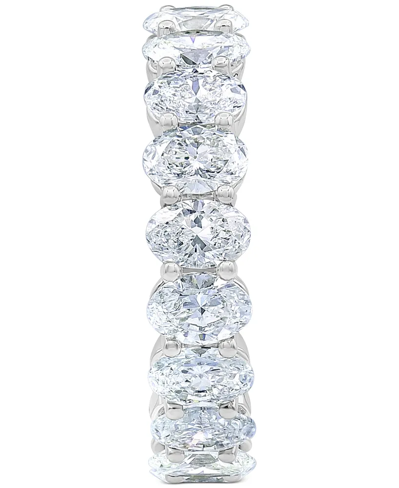 Diamond (6 ct. t.w.) Oval Eternity Band in 14K White Gold