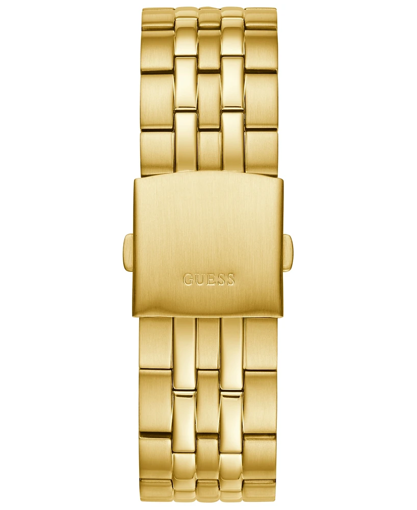 Guess Men's Gold-Tone Stainless Steel Bracelet Watch 44mm