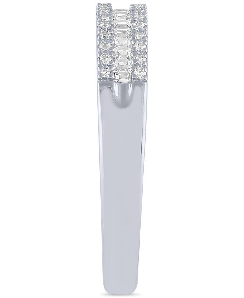 Diamond Baguette Band (1/5 ct. t.w.) in 10k White Gold