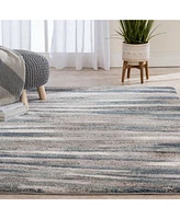 Closeout! Portland Textiles Urban Exposure Shamoli Blue 7'10" x 9'10" Area Rug