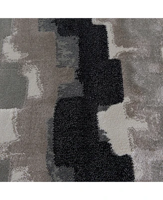 Closeout! Portland Textiles Genova Erasto Gray 7'10" x 7'10" Round Rug