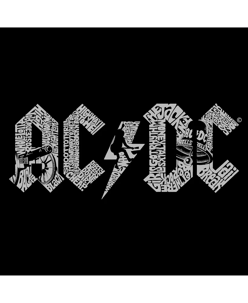 La Pop Art Women's Ac/Dc Word T-Shirt