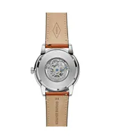 Fossil Men's Townsman Brown Leather Strap Watch 48mm