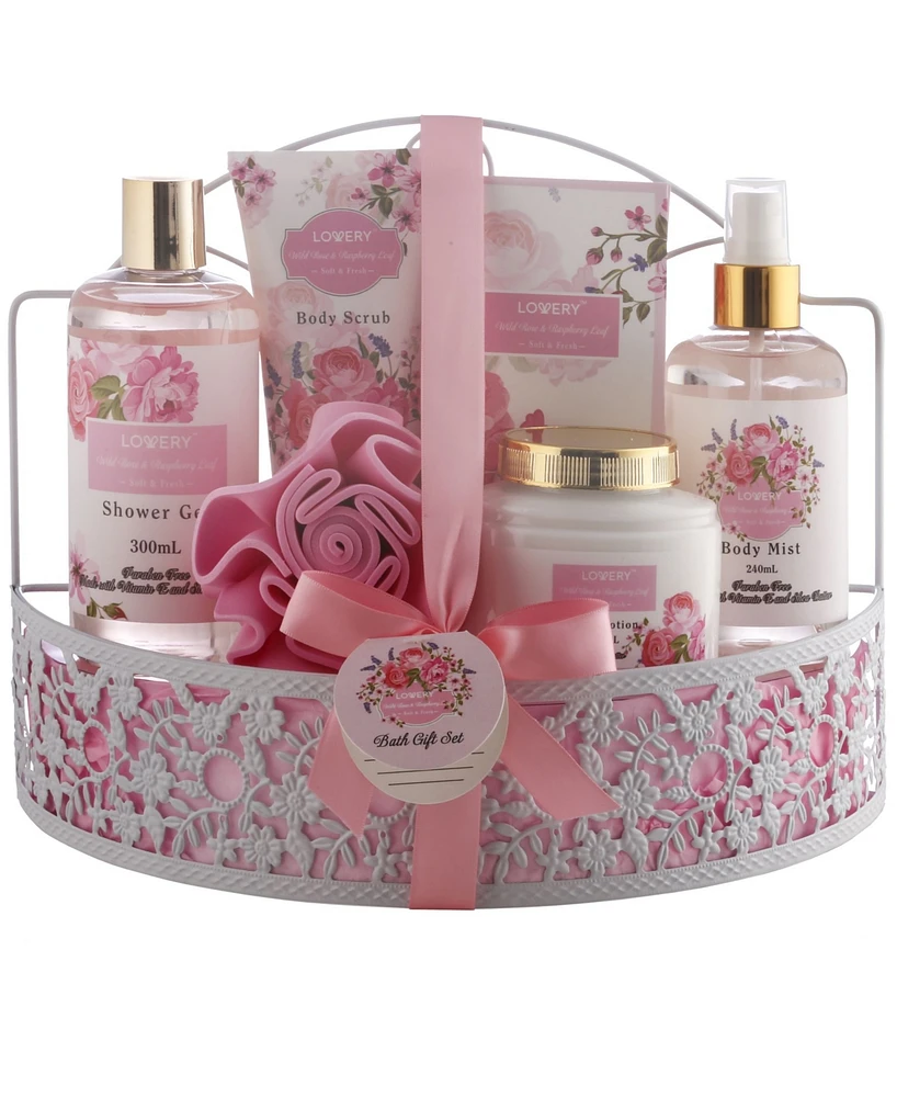 Wild Rose and Raspberry Body Care 7 Piece Gift Set
