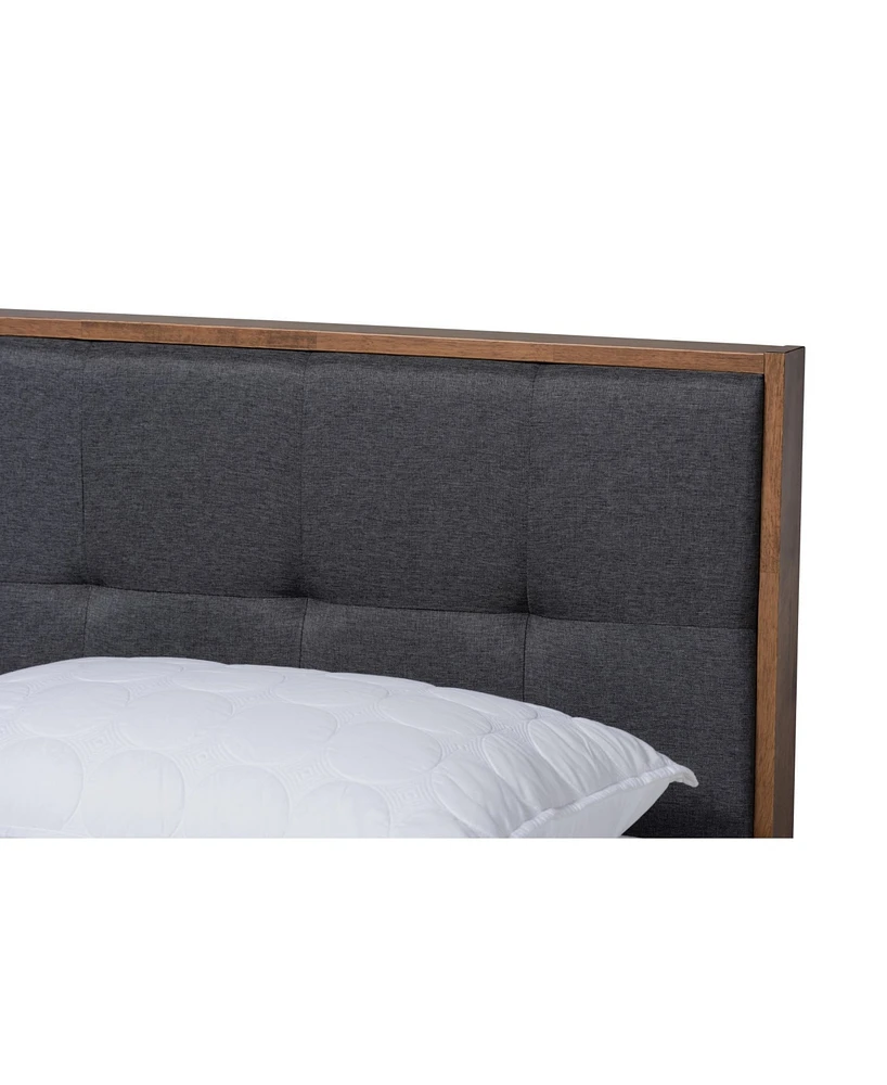 Alke Mid-Century Modern Queen Platform Bed