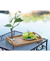Artifacts Rattan 17" Rectangular Tray