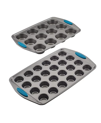 Rachael Ray Yum-o! Nonstick 2-Pc. Bakeware Mini Muffin and Cupcake Pan Set