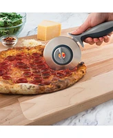 Tovolo Food Prep 2 in 1 Pizza Wheel Utensil for Meal Prep Dough Pizza Pie and Pastry Cutter with Two Blades