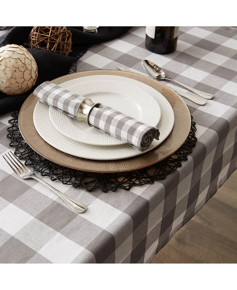Design Imports Buffalo Check Tablecloth
