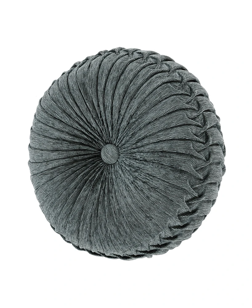 J Queen New York Botticelli Tufted Decorative Pillow, 15" Round