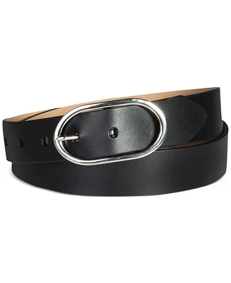 Calvin Klein Women's Oval Center Bar Buckle Dress Belt