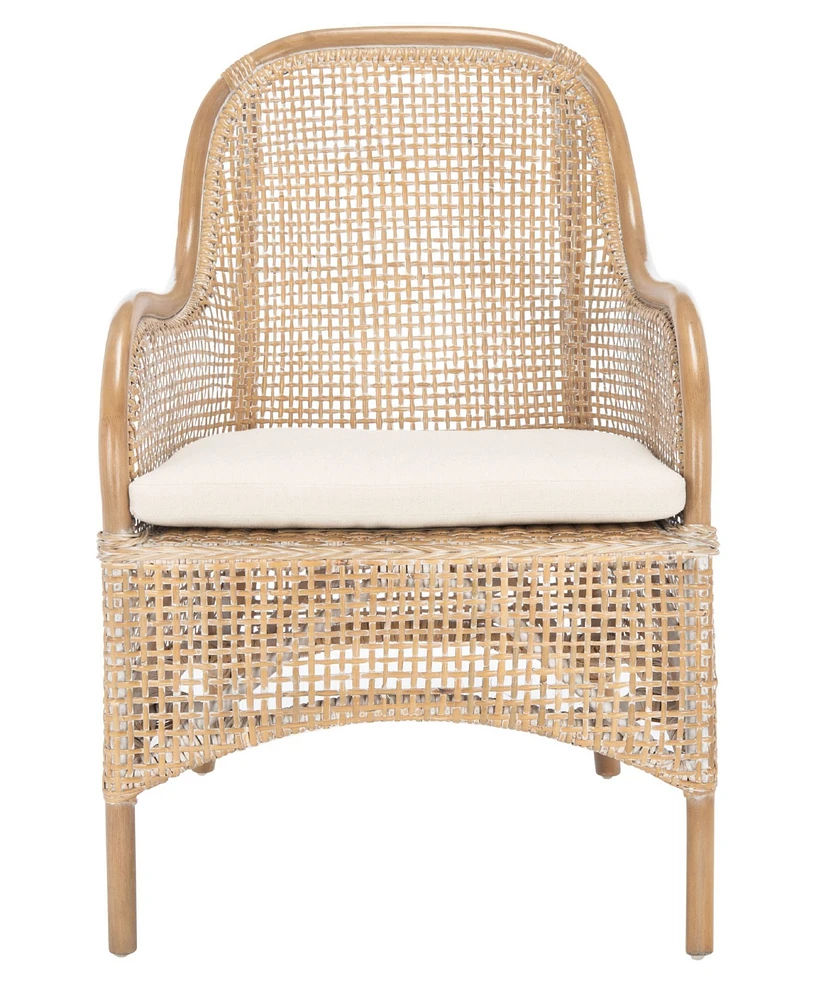 Charlie Rattan Accent Chair with Cushion