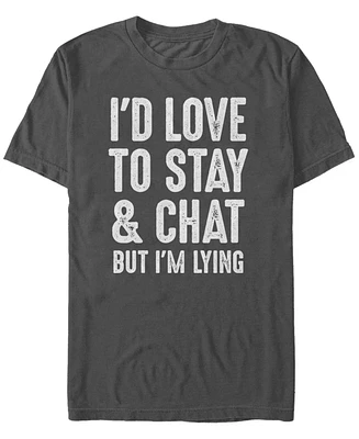Fifth Sun Men's Stay and Chat Short Sleeve Crew T-shirt