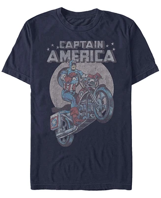 Fifth Sun Men's Captain America Short Sleeve Crew T-shirt