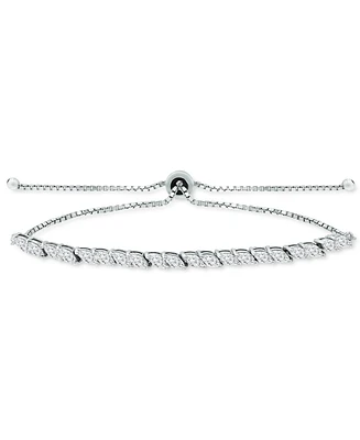 Giani Bernini Cubic Zirconia Marquise Bolo Bracelet