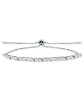 Giani Bernini Cubic Zirconia Marquise Bolo Bracelet
