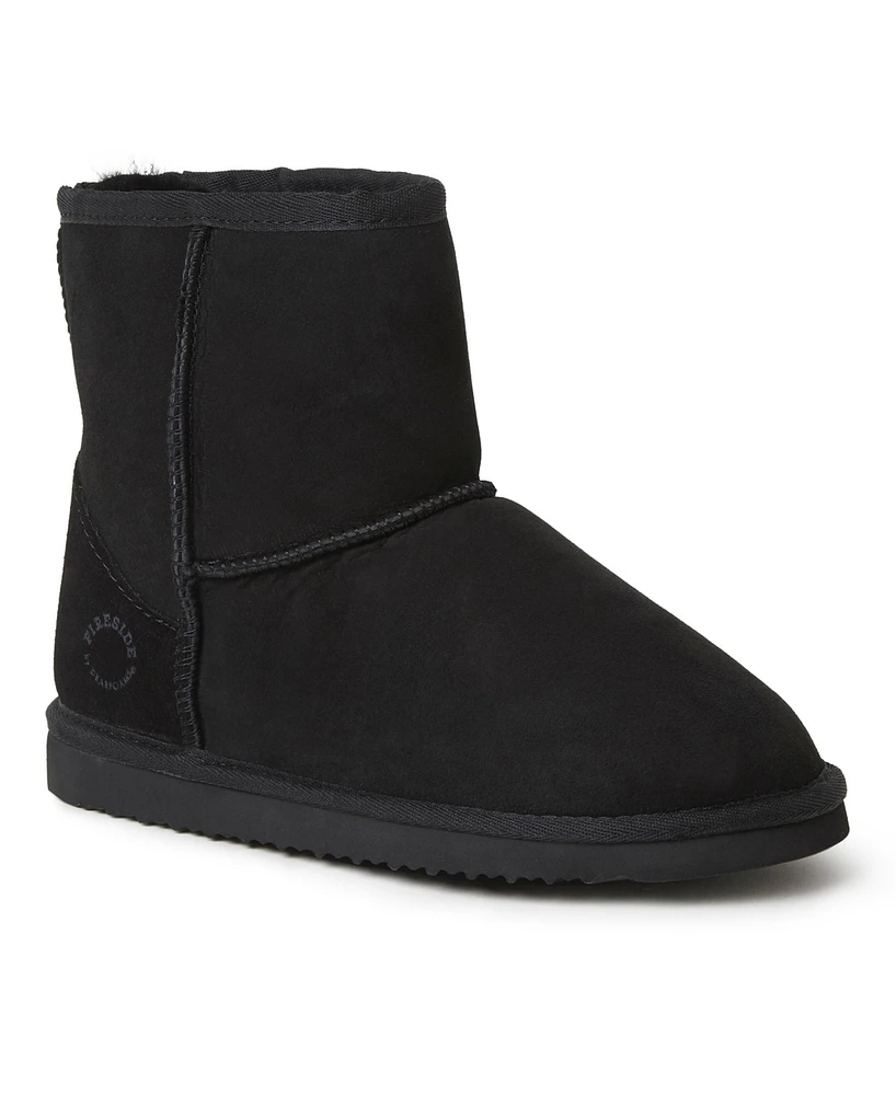 Fireside By Dearfoams Women's Rosebery Genuine Shearling Boot
