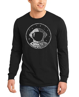Men's I Need My Space Astronaut Word Art Long Sleeve T-shirt